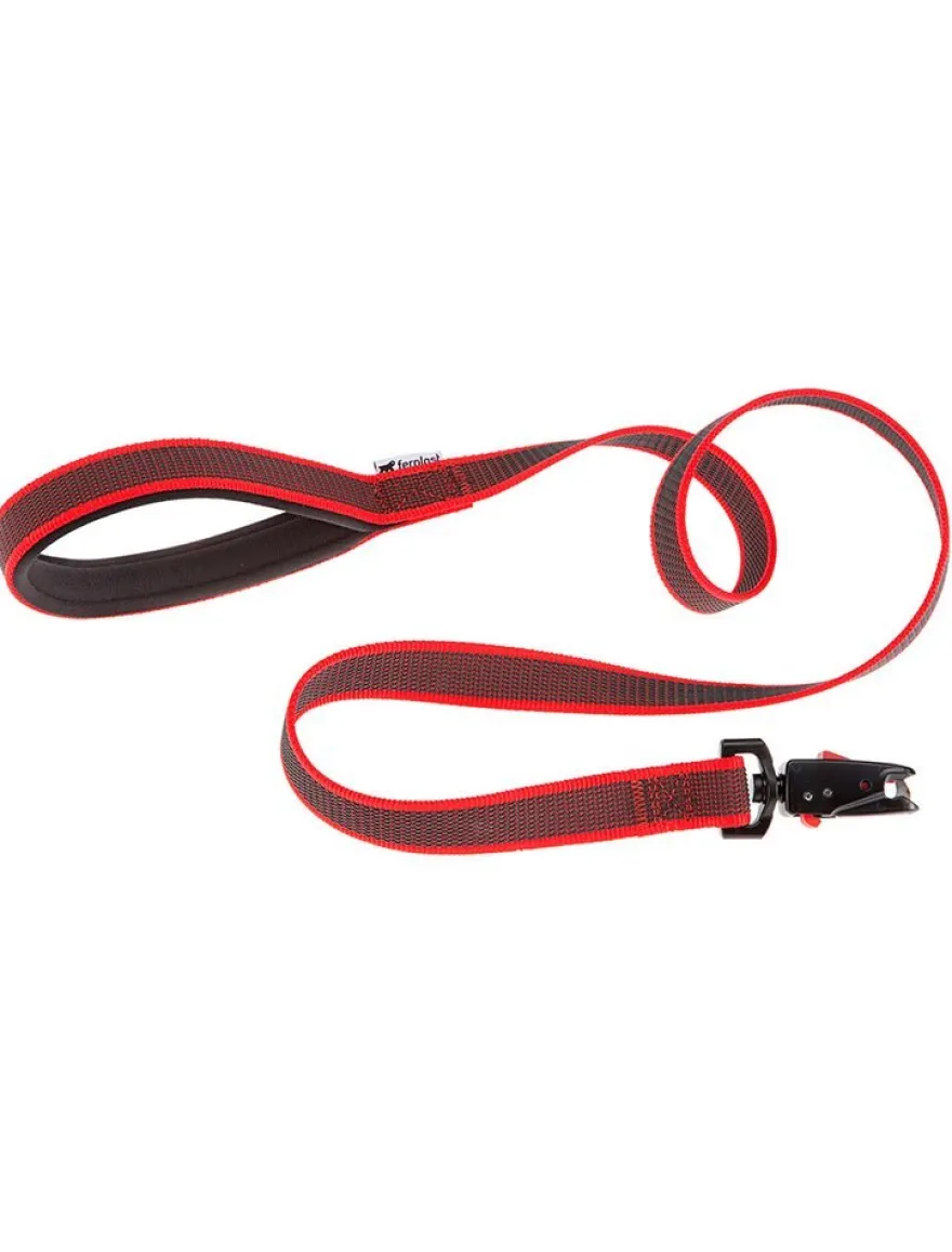 Ferplast Daytona Gummy Matic G25-120 Correa de Perro Roja 120cm