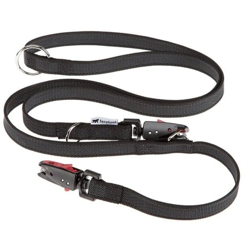 Ferplast Daytona Gummy Matic Correa Negro 120cm