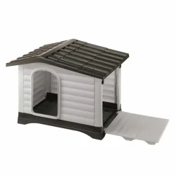 Ferplast Dogvilla 90 Caseta para Perros Gris y Blanco 1 ud