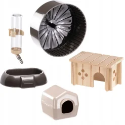 Ferplast Domster 100 Jaula para Hámsters y Ratones Negra 13.6kg