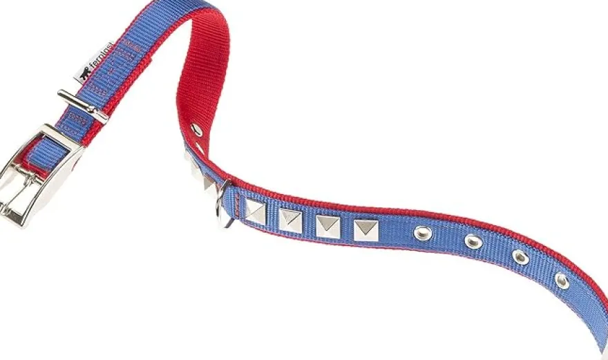Ferplast Dual CF20/43 Collar para Perros Azul y Rojo 100g