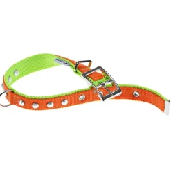 Ferplast Dual Collar Naranja Verde 1 ud