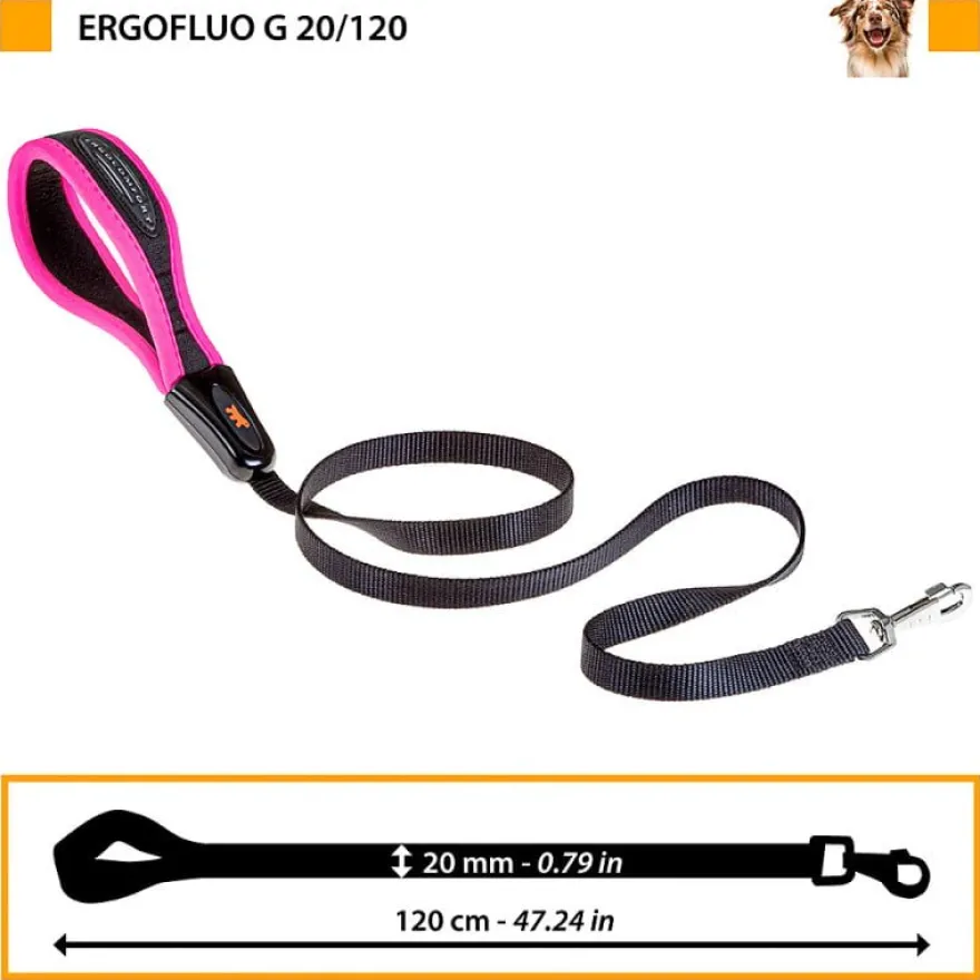 Ferplast Ergofluo G20 Correa para perros Rosa 111g