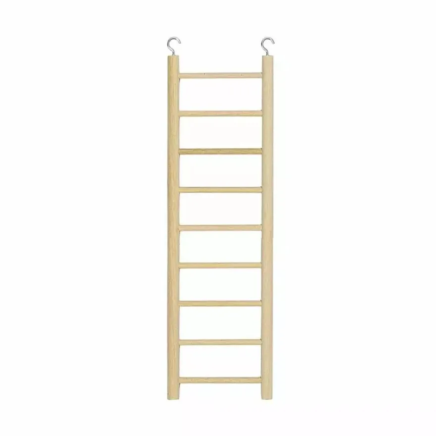 Ferplast Escalera Madera para Aves 9 escalones 37cm