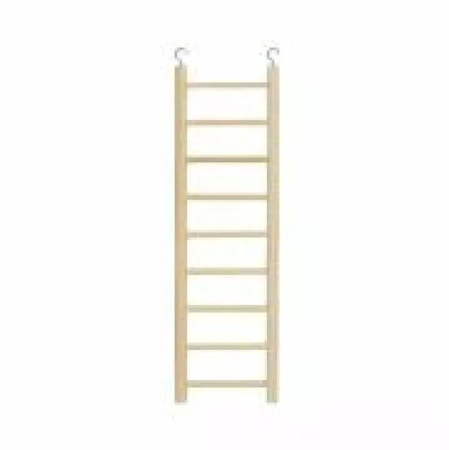 Ferplast Escalera Madera para Aves 9 escalones 37cm