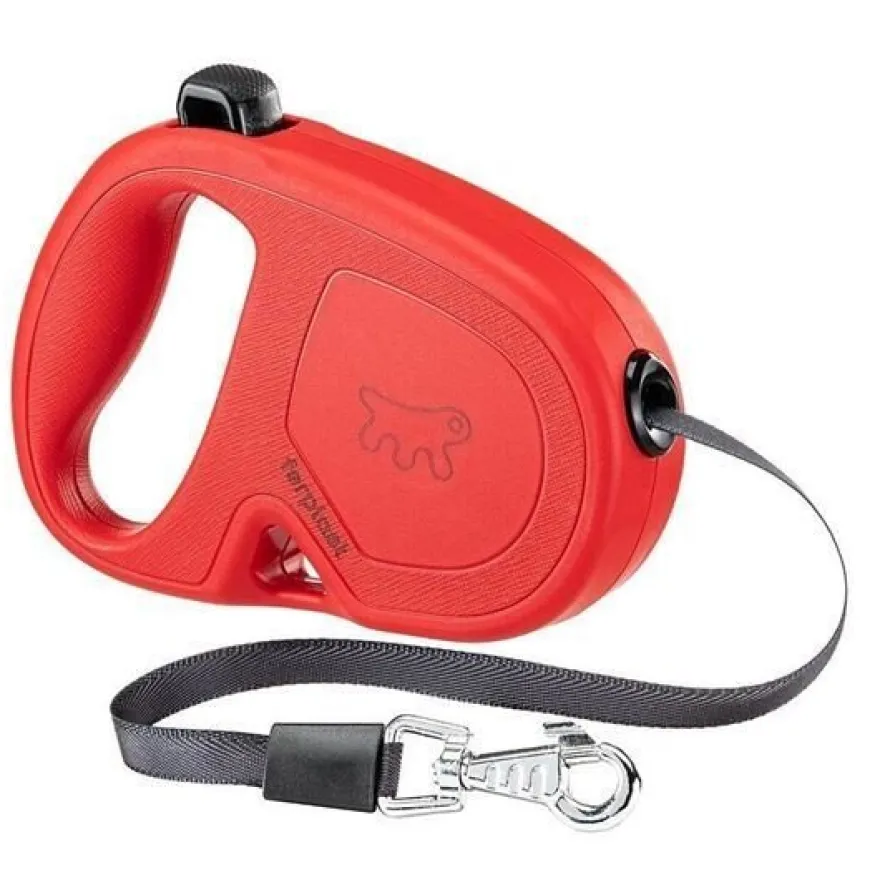 Ferplast Flippy Clásico Povédec-ruleta para perros Roja 5m
