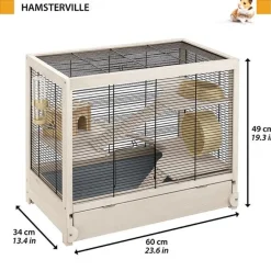 Ferplast Jaula Hamsterville Negra 1 ud