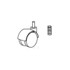 Ferplast Kit de Ruedas con Tornillo 4 ud