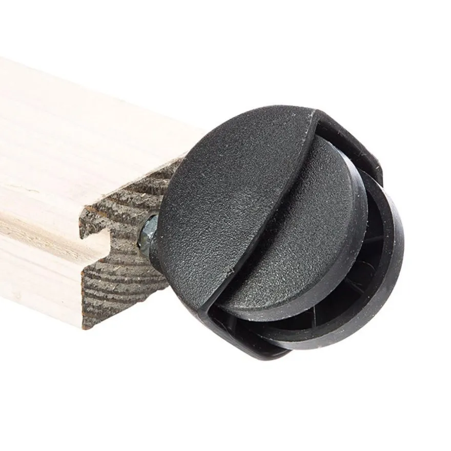 Ferplast Kit Rueda Tornil 4 ud, Negro, 340g