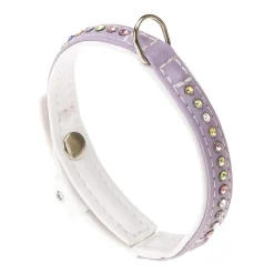 Ferplast Lux C20/Collar Morado y Blanco 35cm