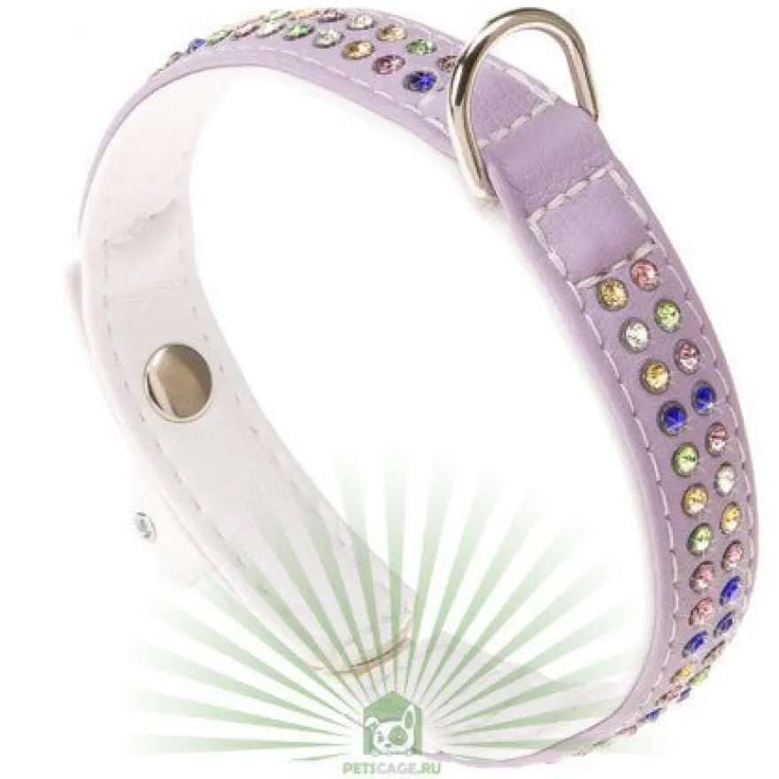 Ferplast Lux C20/Collar Morado y Blanco 35cm
