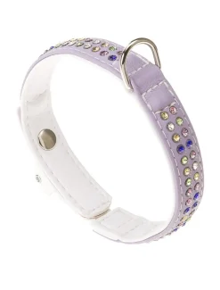 Ferplast Lux C20/Collar Morado y Blanco 35cm