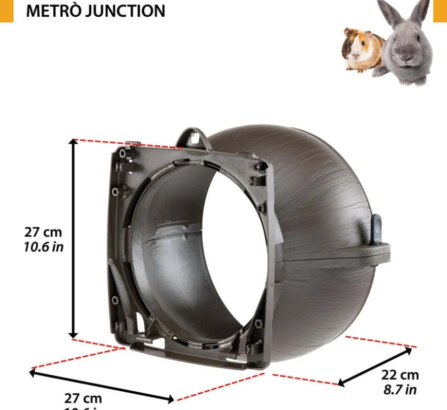 Ferplast Metrò Junction Kit de Conexión Marrón 2 piezas