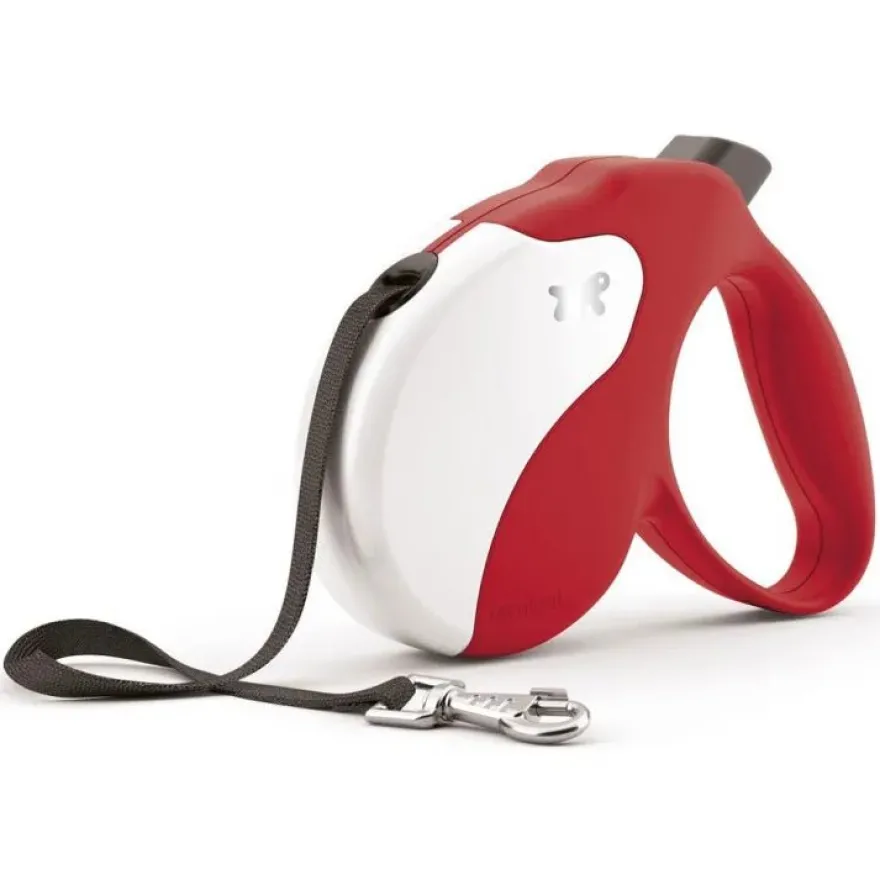 Ferplast MINI Correa Retráctil Roja 3m