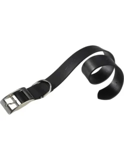 Ferplast Natural Collar de Cuero para Perros Negro 80g