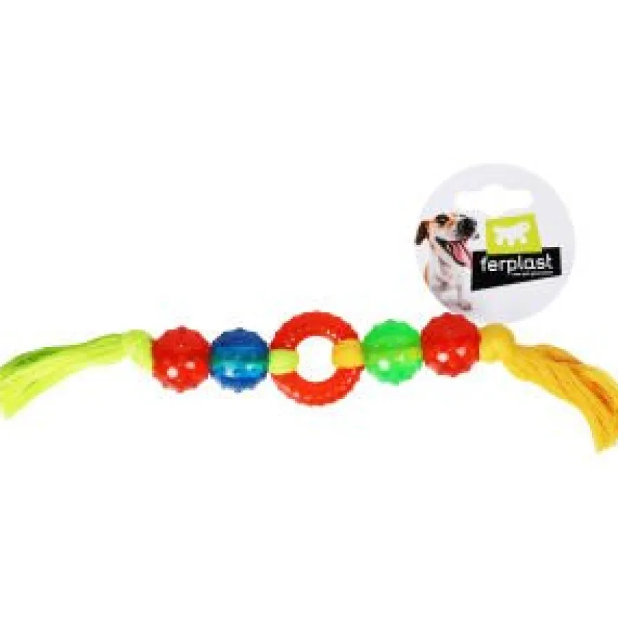 Ferplast PA 6419 Juguete para Perros Amarillo 32cm