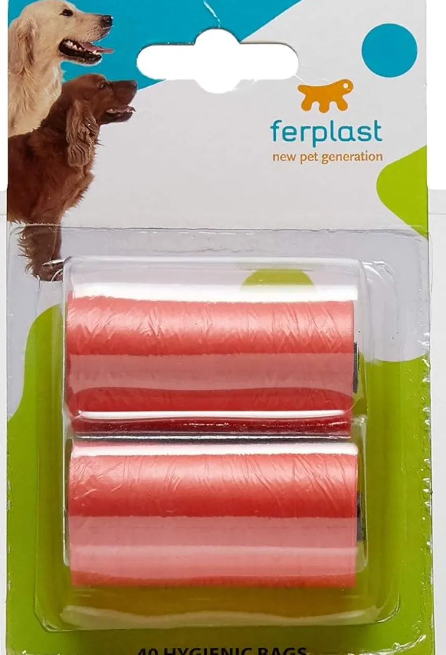 Ferplast PA 6720 Sacos Higiénicos Rojo 40 ud