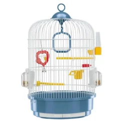 Ferplast REGINA Jaula Ovalada Blanca y Azul 1 ud