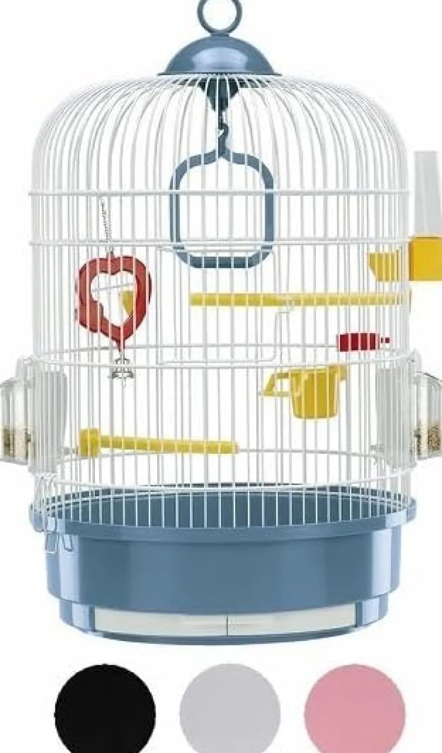 Ferplast REGINA Jaula Ovalada Blanca y Azul 1 ud