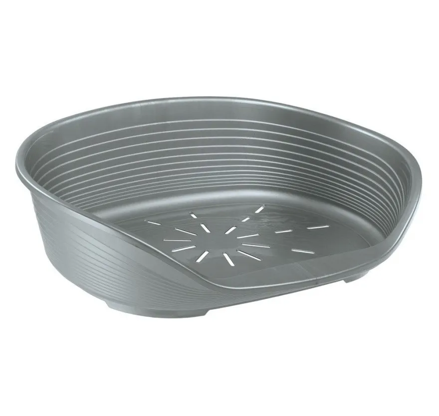 Ferplast Siesta Deluxe Cama Plástica Gris Oscuro 1 ud