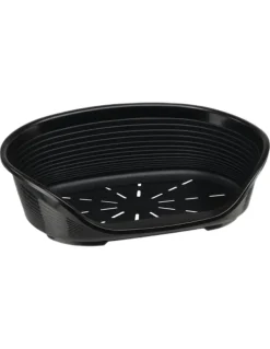 Ferplast Siesta Deluxe 2 Cama para Perros y Gatos Negros 49x36x17.5cm