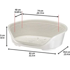 Ferplast Siesta Deluxe 8 Cama para Perros Borgoña 1460g