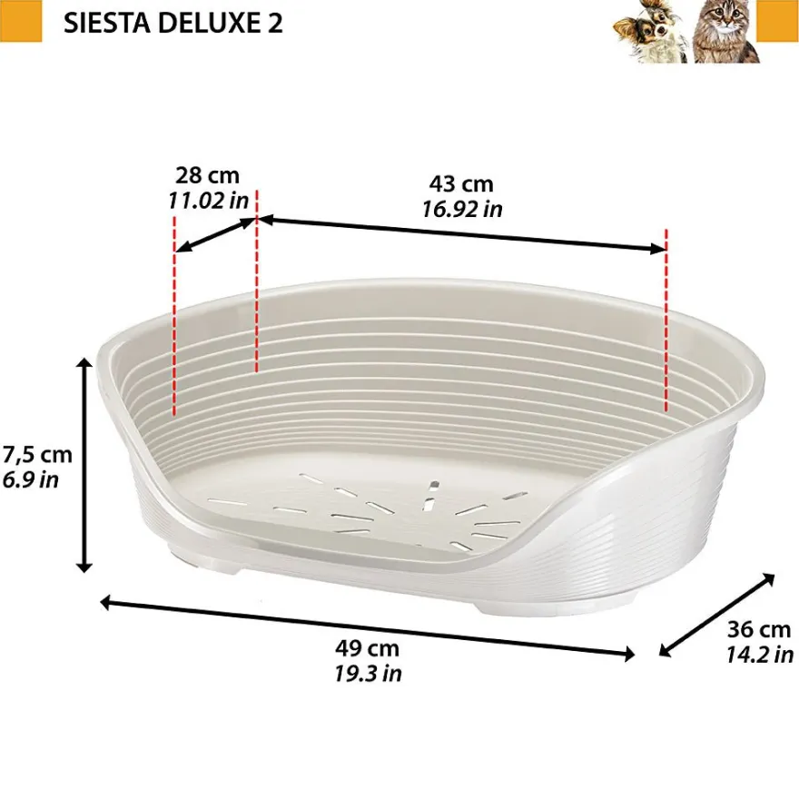 Ferplast Siesta Deluxe 2 Cama Plástica 3kg