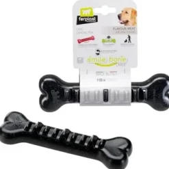 Ferplast Smile Bone L Juguete Dental para Perros Negro 240g