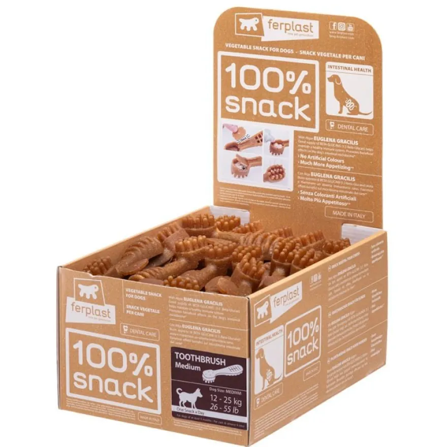 Ferplast 100% Snack Cepillo Dientes Small Alga Eugl 100 uds