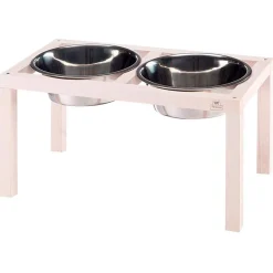 Ferplast Soporte Madera Comederos 1 ud Negro 2390g