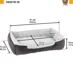 Ferplast Sweetie Cama para Perros y Gatos 91x72x19cm