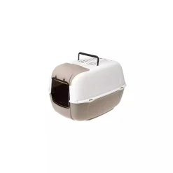 Ferplast Toilette Prima Cabrio Bandeja Sanitaria Gato Neg./Blanco
