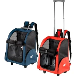 Ferplast Viaje Trolley Transportín Nylon Rojo 1 ud