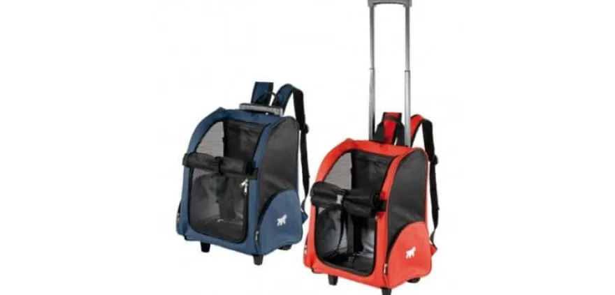 Ferplast Viaje Trolley Transportín Nylon Rojo 1 ud