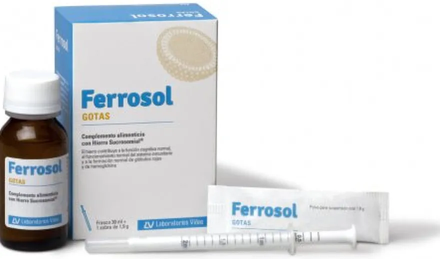 Ferrosol Suplemento Hierro Gotas 30 ml + Sobre 1,9 g