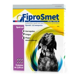 Fiprosmet Antiparasitario Perros Grandes 6 Pipetas 2,68 ml