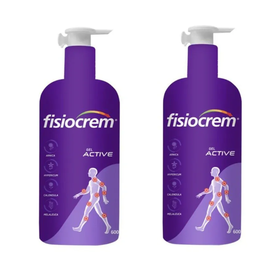 FISIOCREM Gel Active Duplo 2x600ml
