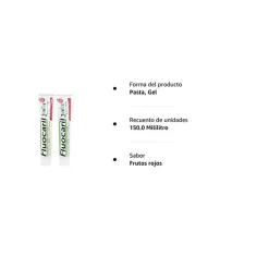 FLUOCARIL Junior Duplo Pasta Dentífrica Frutos Rojos 2x75ML