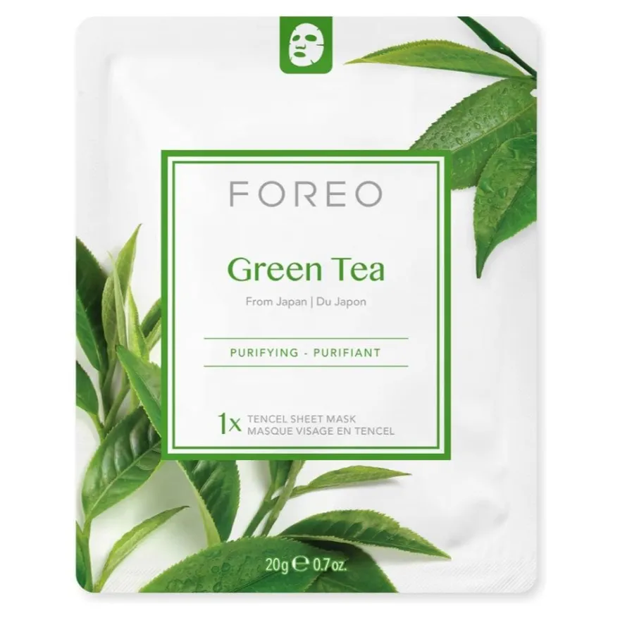 Foreo Mascarilla Facial de Té Verde Eco 3 uds
