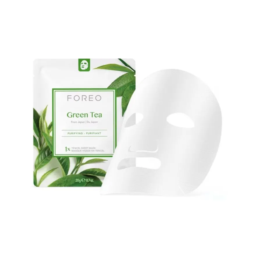 Foreo Mascarilla Facial de Té Verde Eco 3 uds