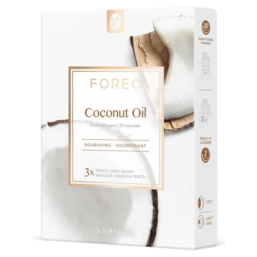 FOREO Mascarilla Hidratante de Coco 3 uds