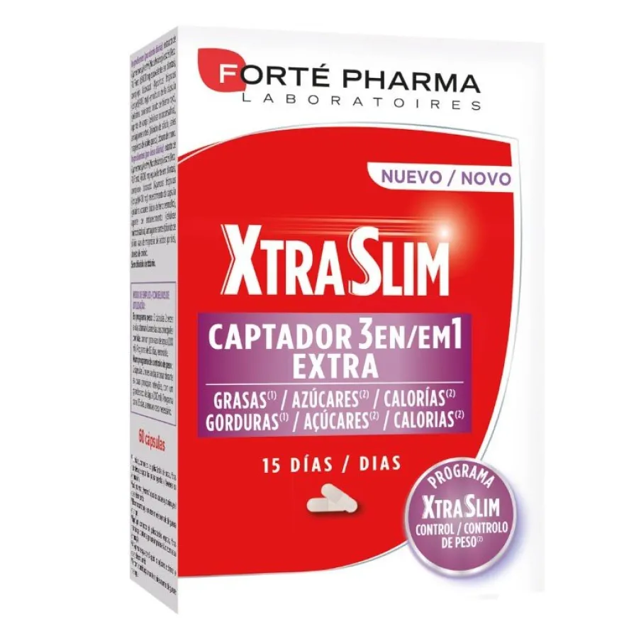 Forté Pharma Xtra Slim Captador 3 en 1 60 cápsulas