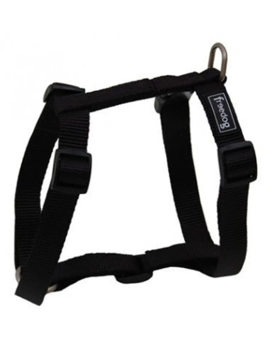Freedog Arnés Nylon Basic Negro XS 0.8cm