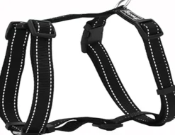 Freedog Arnés Nylon Reflect Negro 10mm x 20-30cm