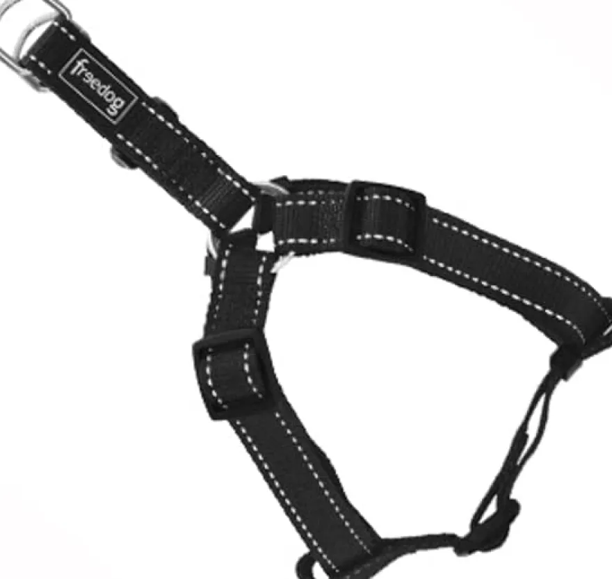 Freedog Arnés Tipo A Nylon Reflectante Negro 1 ud