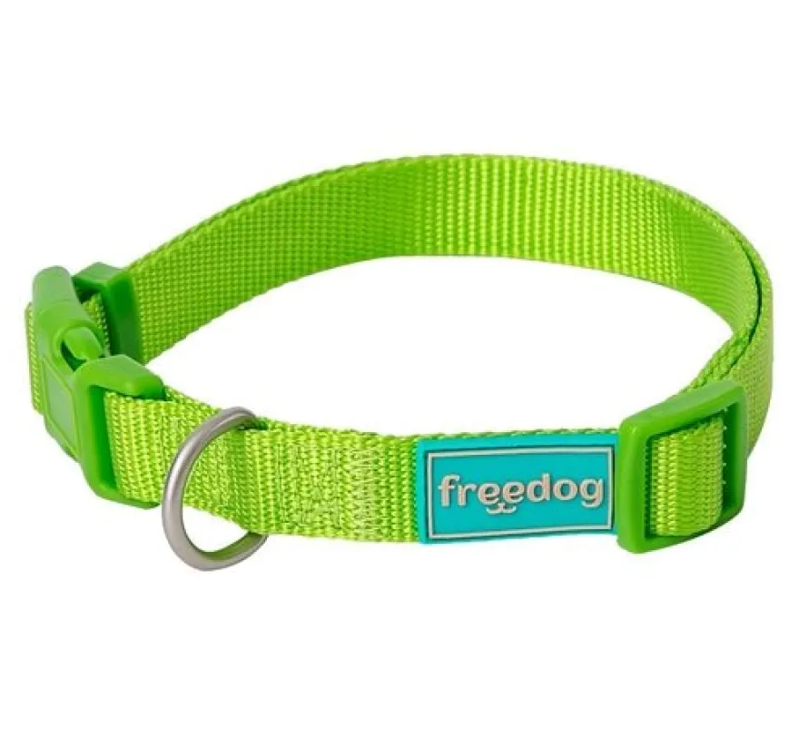 Freedog Basic Collar de Nylon Verde Lima 25mm x 38-66cm