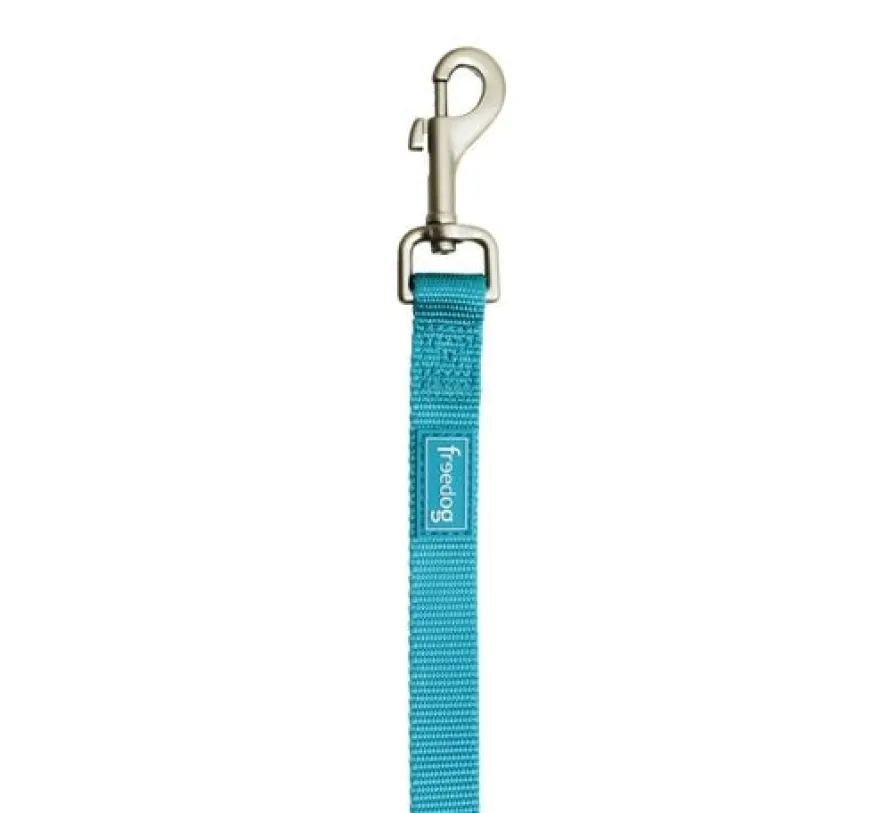 Freedog Basic Correa de Nylon Turquesa 120cm