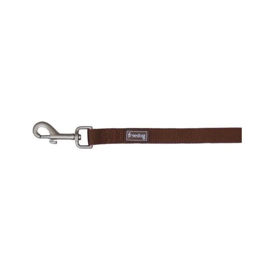 Freedog Basic Correa de Nylon Marrón 120cm