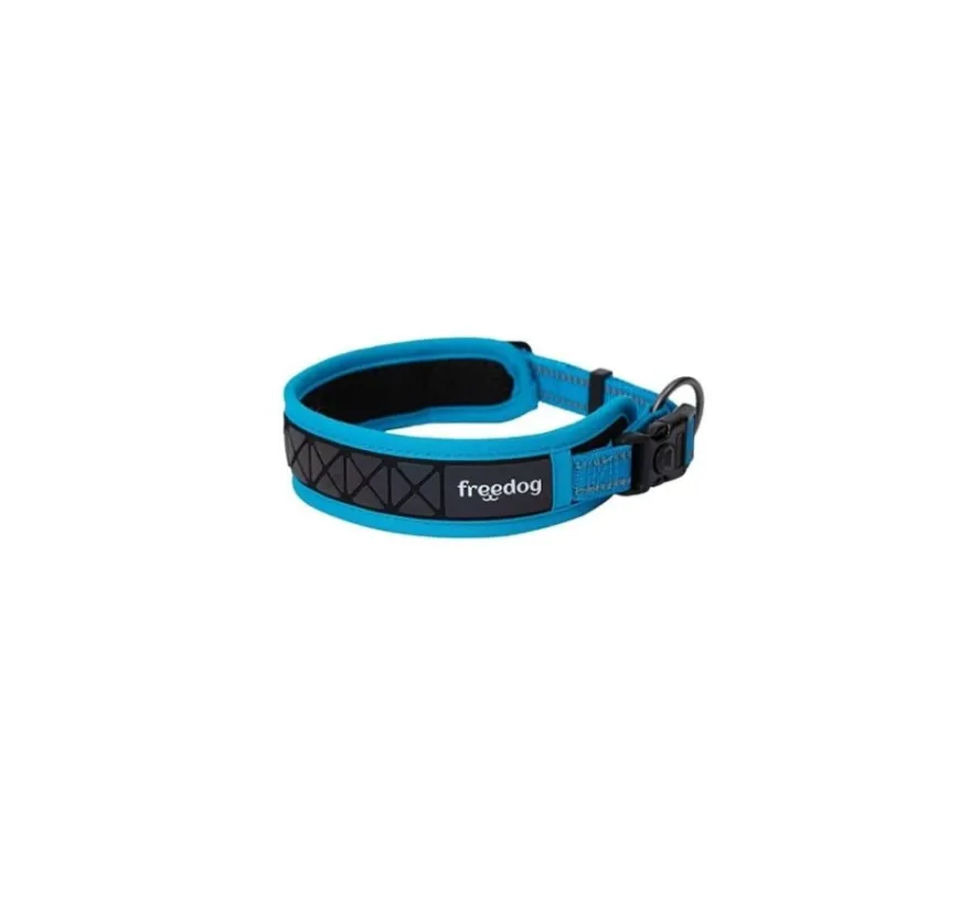 Freedog Boreal Collar Reflectante Azul Capri 20mm 43-52cm