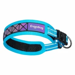 Freedog Boreal Collar Reflectante Azul Capri 20mm 43-52cm